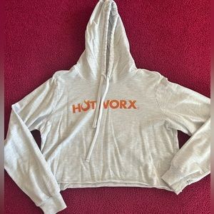 HOTWORX Cropped Hoodie Grey Size M